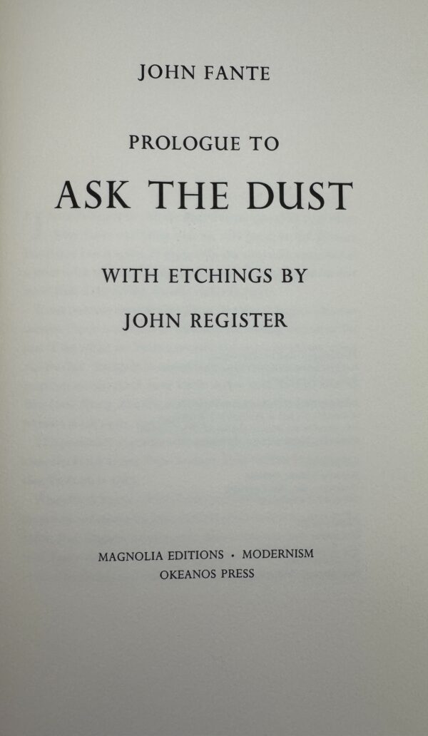 Prologue to Ask the Dust - Image 10