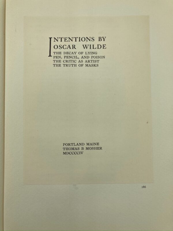 A Checklist of the Publications of Thomas Bird Mosher of Portland Maine: MDCCCXCI-MDCCCCXXIII - Image 6