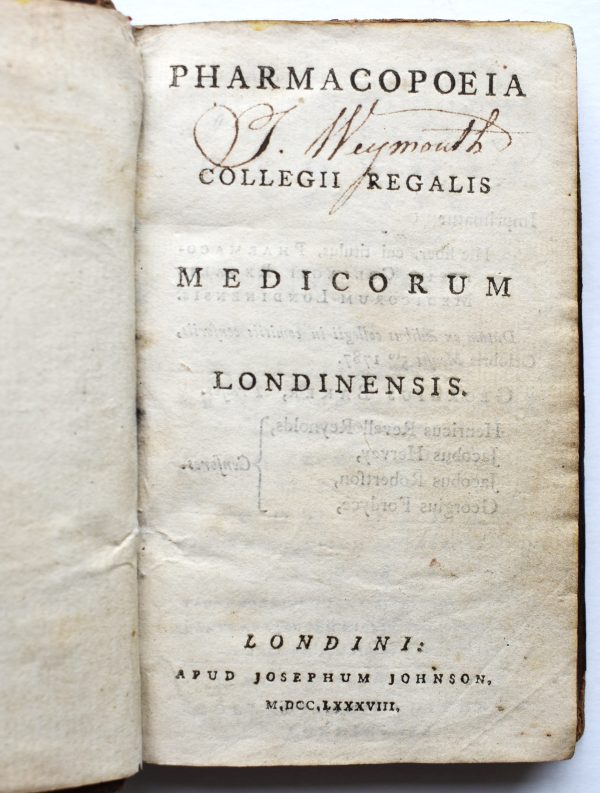 Pharmacopoeia Collegii Regalis Medicorum Londinensis [bound with] Pharmacopoeia Reformata In Usum Noscomii Londinensis - Image 2