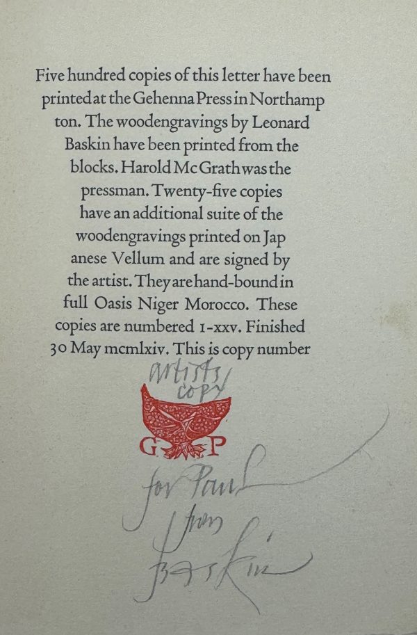 A Letter from William Blake - Image 3
