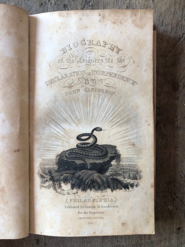 Biography of the Signers to the Declaration of Independence. NINE VOLUMES - Image 2